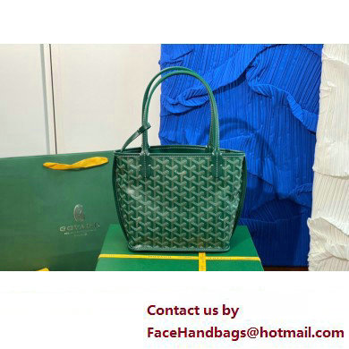 Goyard Hulot Print Anjou Reversible Mini Tote Bag Green