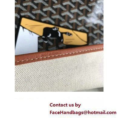 Goyard Hulot Print Saint Louis Claire-Voie PM/GM Tote Bag Brown