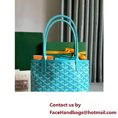 Goyard Saint Louis Tote Mini Bag TURQUOISE 2023