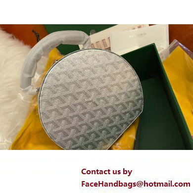 Goyard The Alto Hatbox Trunk Bag New Silver