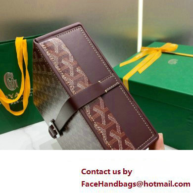 Goyard Watch Box Bag Burgundy