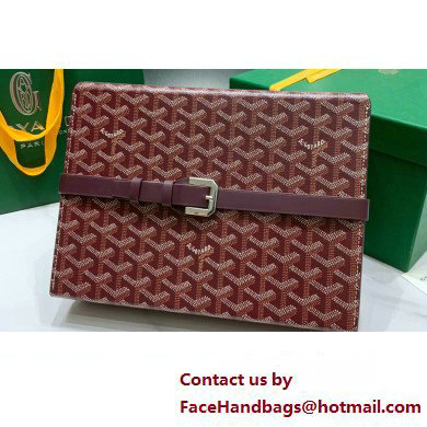 Goyard Watch Box Bag Burgundy