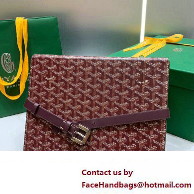 Goyard Watch Box Bag Burgundy