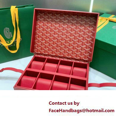 Goyard Watch Box Bag Red