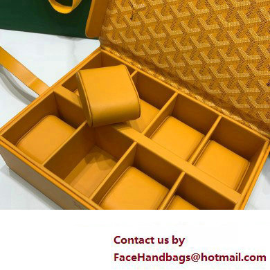 Goyard Watch Box Bag Yellow