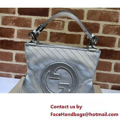 Gucci Blondie small tote bag 751518 Silver 2023