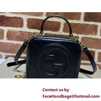 Gucci Blondie top handle bag 744434 Black 2023 - Click Image to Close