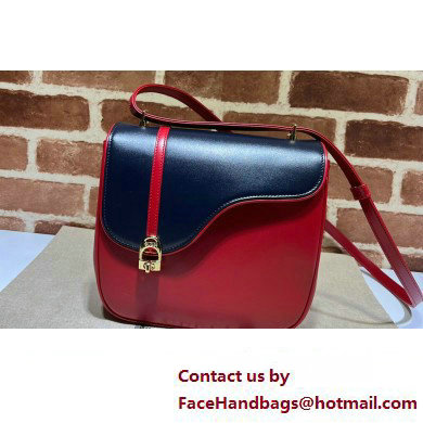 Gucci Equestrian inspired shoulder bag 740988 Blue/Red 2023 - Click Image to Close