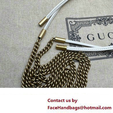 Gucci GG Marmont mini bucket bag 746433 White 2023