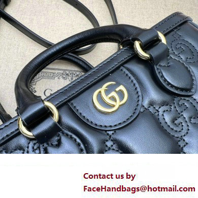 Gucci GG Matelasse mini top handle bag 728309 Black 2023