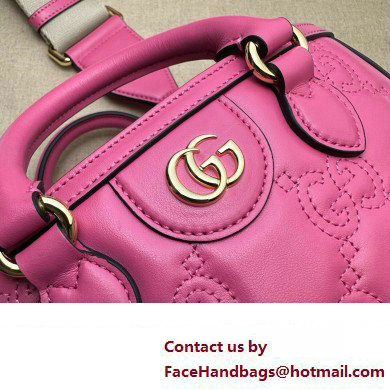 Gucci GG Matelasse mini top handle bag 728309 Fuchsia 2023