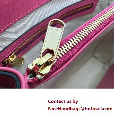 Gucci GG Matelasse mini top handle bag 728309 Fuchsia 2023