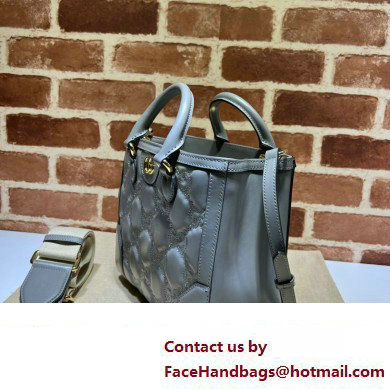 Gucci GG Matelasse mini top handle bag 728309 Gray 2023
