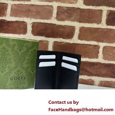 Gucci Jumbo GG card case 739478 Black 2023