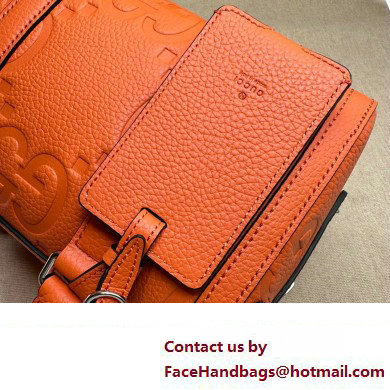 Gucci Jumbo GG mini duffle bag 725292 Orange 2023