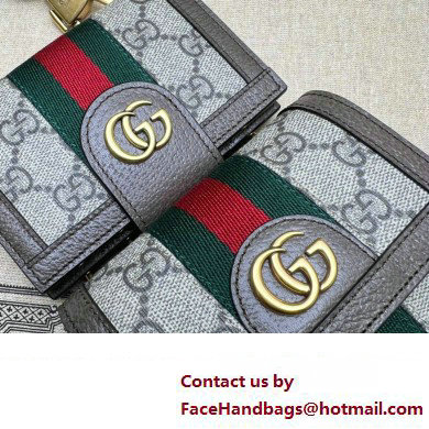 Gucci Ophidia mini bag and detachable wallet 699173 Coffee 2023