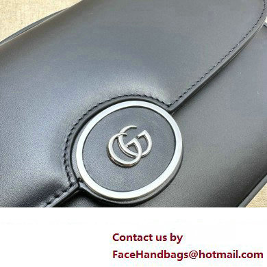 Gucci Petite GG small shoulder bag 739721 Leather Black 2023