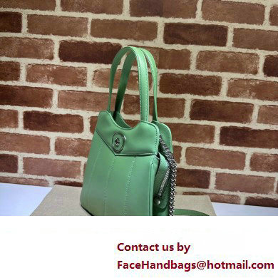 Gucci Petite GG small tote bag 745918 Leather Green 2023