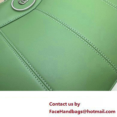 Gucci Petite GG small tote bag 745918 Leather Green 2023