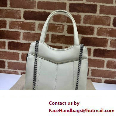 Gucci Petite GG small tote bag 745918 Leather White 2023