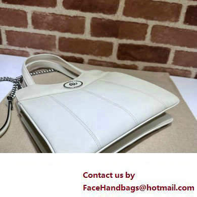 Gucci Petite GG small tote bag 745918 Leather White 2023