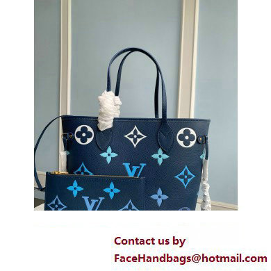 LOUIS VUITTON Neverfull MM tote bag M46514 Bleu 2023