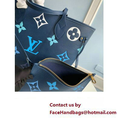 LOUIS VUITTON Neverfull MM tote bag M46514 Bleu 2023 - Click Image to Close