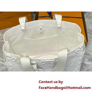 LOUIS VUITTON Sac Plat Tote Bag M21841 WHITE 2023