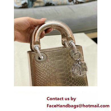 Lady Dior Python leather Mini Bag 07 2023 - Click Image to Close