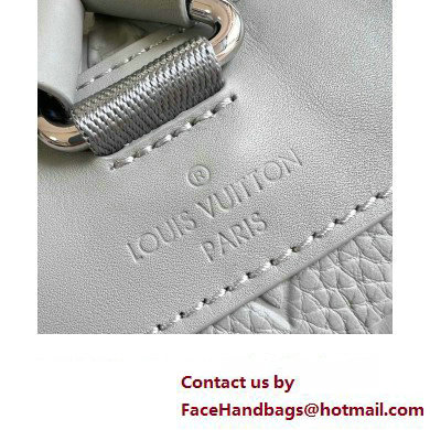 Louis Vuitton Christopher PM Bag in Embossed Taurillon Monogram leather M23146 Mineral Gray 2023