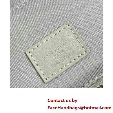 Louis Vuitton Christopher PM Bag in Embossed Taurillon Monogram leather M23146 Mineral Gray 2023