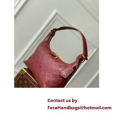 Louis Vuitton Embossed supple grained cowhide leather Sac Sport Bag M46674 Wine Red 2023