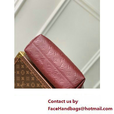 Louis Vuitton Embossed supple grained cowhide leather Sac Sport Bag M46674 Wine Red 2023