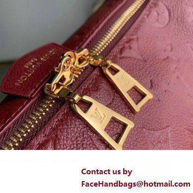 Louis Vuitton Embossed supple grained cowhide leather Sac Sport Bag M46674 Wine Red 2023