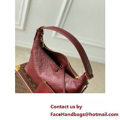 Louis Vuitton Embossed supple grained cowhide leather Sac Sport Bag M46674 Wine Red 2023