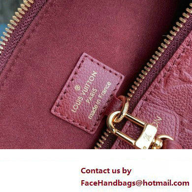 Louis Vuitton Embossed supple grained cowhide leather Sac Sport Bag M46674 Wine Red 2023