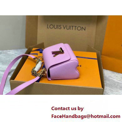 Louis Vuitton Epi grained leather Twist PM Bag M22098 Lilas Provence Violet 2023