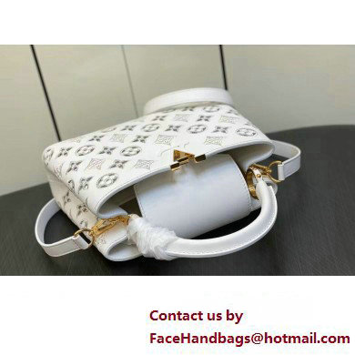 Louis Vuitton LV Broderie Anglaise Capucines BB Bag M20742 White 2023