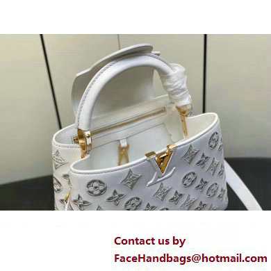 Louis Vuitton LV Broderie Anglaise Capucines BB Bag M20742 White 2023