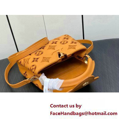 Louis Vuitton LV Broderie Anglaise Capucines Mini Bag M22863 Saffron Yellow 2023