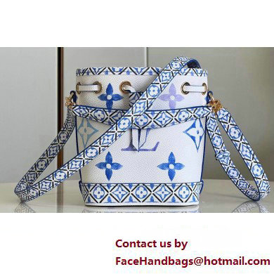 Louis Vuitton LV By The Pool Nano Noe Bag in Monogram Canvas M82386 Blue 2023