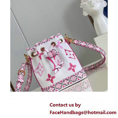 Louis Vuitton LV By The Pool Nano Noe Bag in Monogram Canvas M82386 Pink 2023