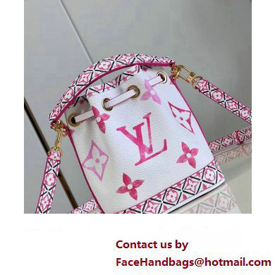 Louis Vuitton LV By The Pool Nano Noe Bag in Monogram Canvas M82386 Pink 2023