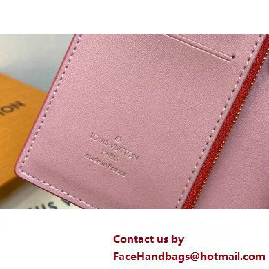 Louis Vuitton LV Vertical Compact Wallet M82461 Dragon Fruit Pink 2023