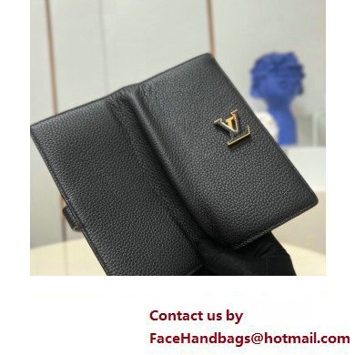 Louis Vuitton LV Vertical Wallet M81330 Black 2023