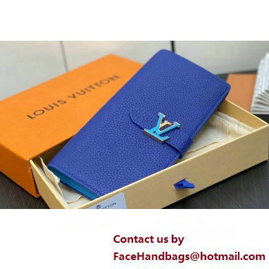 Louis Vuitton LV Vertical Wallet M82441 Blue 2023