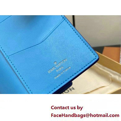 Louis Vuitton LV Vertical Wallet M82441 Blue 2023