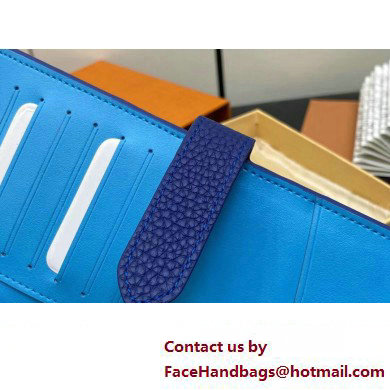 Louis Vuitton LV Vertical Wallet M82441 Blue 2023