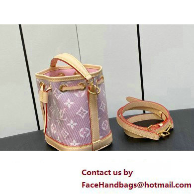 Louis Vuitton Monoglam canvas Nano Noe Bag M82427 Rose Pink 2023