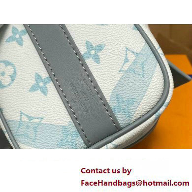 Louis Vuitton Monogram Aquagarden canvas Keepall Bandouliere 25 Bag M22527 Crystal Blue 2023